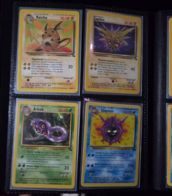100% Complete Pokemon Card Fossil Set Vintage WOTC 1999 with binder - Image 3