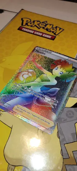 Phoebe Secret 175/163SWSH05: Battle Styles Holo Trainer Rainbow pokemon card - Image 2