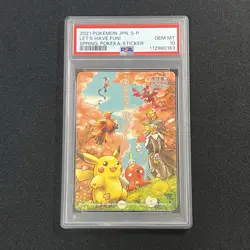 PSA 10 Pokemon Card Spring Sticker Let's Have Fun 2020 2021 2022 Japanese - Image 5