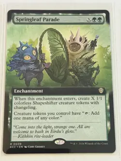 Springleaf Parade Extended Art Lorwyn Eclipsed Commander 39 - Image 1