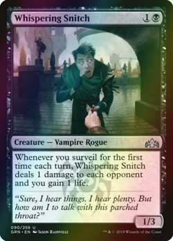 MTG Whispering Snitch Foil ** Guilds of Ravnica ** English (NM) - Image 1