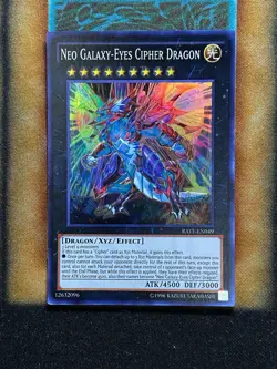 Yugioh Neo Galaxy-Eyes Cipher Dragon RATE-EN049 Super Rare NM - Image 1