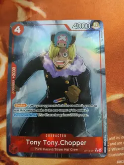 One Piece TCG OP10-011 PRB02 Alt Art Tony Tony Chopper English - Image 1