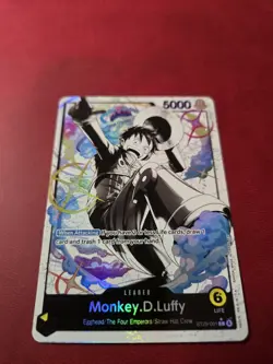MONKEY D. LUFFY #001 (ST29-001) ALT ART LEADER PARALLEL EGGHEAD STARTER OP - Image 2