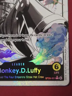 MONKEY D. LUFFY #001 (ST29-001) ALT ART LEADER PARALLEL EGGHEAD STARTER OP - Image 5
