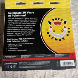 Pokemon Trading Card Games Pokemon Day 2026 Collection Sealed New! Plus sticker - Image 3