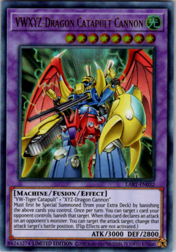 Yu-Gi-Oh! ULTRA RARE HOLO CARD VWXYZ-DRAGON CATAPULT CANNON LART-EN032 NM - Image 1