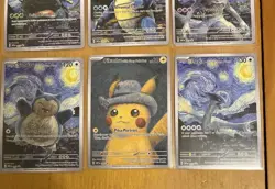Pokemon Van Gogh Set of 18 Custom Art Cards - DIY - Fan Art- Full Set Display - Image 5
