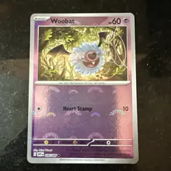 Woobat 036/086 White Flare Pokeball Reverse Holo Rare Pokemon Card Near Mint - Image 2