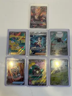 Pokemon TCG SIR And Full Art Lot Ex, 7 Cards - Image 1