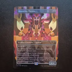 Roaming Throne Ixalan Rare Colorless Artifact Creature Card - Foil - Image 1