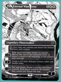 THE ETERNAL WANDERER BORDERLESS PHYREXIA: ALL WILL BE ONE PLANESWALKER MTG 335 - Image 1