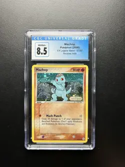 Machop Stamped Reverse Holo EX Legend Maker 57/92 CGC 8.5 Near Mint+ Pokemon - Image 1