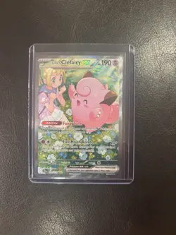 Pokemon Lillie's Clefairy ex 184/159 Sv09: Journey Together SIR Holo Full Art - Image 1