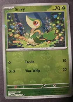 Snivy 001/086 Master Ball Holo Black Bolt Pokemon TCG Near Mint Fast Shipping - Image 1