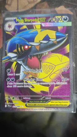 Pokemon TCG Mega Sharpedo EX 113/094 Full Art Ultra Rare Phantasmal Flames - Image 1