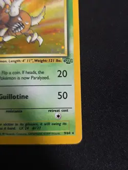 Pokemon Vintage Holo Pinsir 9/64 Jungle WotC 1999 - Image 4