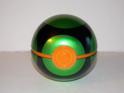 Pokemon Collectible Dusk Ball Tin *EMPTY* Pokemon Poke Ball Green Black Orange - Image 1