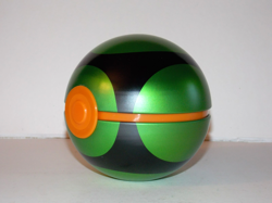 Pokemon Collectible Dusk Ball Tin *EMPTY* Pokemon Poke Ball Green Black Orange - Image 3