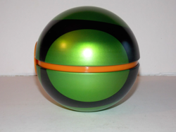 Pokemon Collectible Dusk Ball Tin *EMPTY* Pokemon Poke Ball Green Black Orange - Image 4