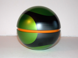 Pokemon Collectible Dusk Ball Tin *EMPTY* Pokemon Poke Ball Green Black Orange - Image 5