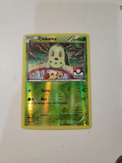 Chikorita Reverse Holo Stamped 1/122 (Pokemon TGC) LP - Image 1