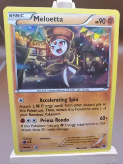 Pokemon TCG Meloetta 85/162 Holo Rare XY Breakthrough LP - Image 1