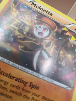 Pokemon TCG Meloetta 85/162 Holo Rare XY Breakthrough LP - Image 2