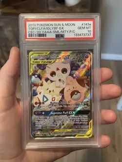 Togepi & Cleffa & Igglybuff GX 143a/236 PSA 10 Pokemon - Image 1
