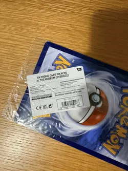 Pikachu At The Museum, Pokemon X Natural History Museum Jumbo Promo - SEALED - Image 3