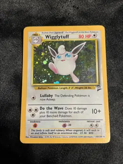 Pokemon Wigglytuff 19/130 Base Set 2 Holo Rare HP80 Wizards of the Coast - Image 1
