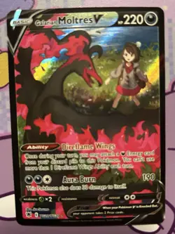 Pokemon TCG Galarian Moltres V Astral Radiance TG20/TG30 NM - Image 1