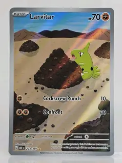 SV03: Obsidian Flames Pokemon TCG Larvitar OBF 203/197 Near Mint NM - Image 1