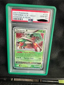 Pokemon Torterra Lv.X Diamond & Pearl Ultra Rare #122 PSA 10 Gem Mint - Image 1