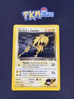 Pokemon TCG Rocket's Zapdos Gym Challenge 15/132 Holo Rare MP. - Image 1