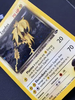 Pokemon TCG Rocket's Zapdos Gym Challenge 15/132 Holo Rare MP. - Image 5