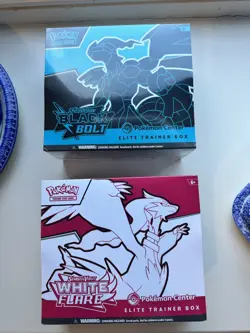 Pokemon Black Bolt & White Flare Pokemon Center ETB Elite Trainer Box Sealed SET - Image 1