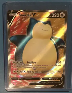 2020 Pokemon Snorlax V #197 Sword & Shield Full Art Holo - Image 1