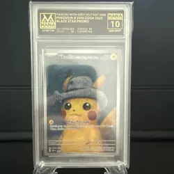Pokemon x Van Gogh: Pikachu with Grey Felt Hat - MANA 10 GEM MINT,PSA CrossoverU - Image 1