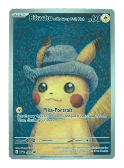 Pokemon x Van Gogh: Pikachu with Grey Felt Hat - MANA 10 GEM MINT,PSA CrossoverU - Image 2
