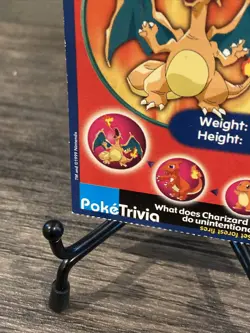 Charizard #6 Burger King Excl Mewtwo Strikes Back PokeTrivia 1999 Pokemon-LP! - Image 4