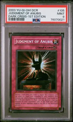 Judgment of Anubis and Giant Trunade 1st edition DCR-105 - MRL PSA 9 Private - Image 1