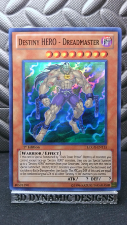 | Yugioh Destiny HERO - Dreadmaster LCGX-EN125 1st Super Rare Legendary NM 🔥 | - Image 1