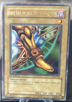 Yu-Gi-Oh! - Left Leg Of The Forbidden One Exodia LOB-121 Ultra Rare 1st Edition - Image 1