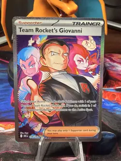 Pokemon TCG Destined Rivals Team Rockets Giovanni Card 238/182 - Image 1