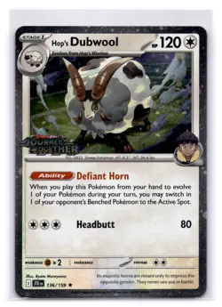 Hop's Dubwool (Best Buy Exclusive) Holo Rare Miscellaneous Cards & Products 136/ - Image 1