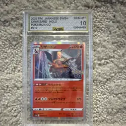 Pokemon Charizard 010/071 Pokemon GO Holo Japanese AGS 10 Graded Card - Image 1
