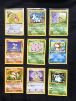 Pokemon Cards: 1st Edition Jungle 15 Card Non-Holo Lot - Image 1
