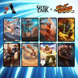 Street Fighter MTG Arena Secret Lair Sleeves Code Card MTGA Ryu Ken Chun-L - Image 1