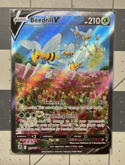 Beedrill v Alternate Full Art Holo Card 161/189 Astral Radiance Mint Condition - Image 1